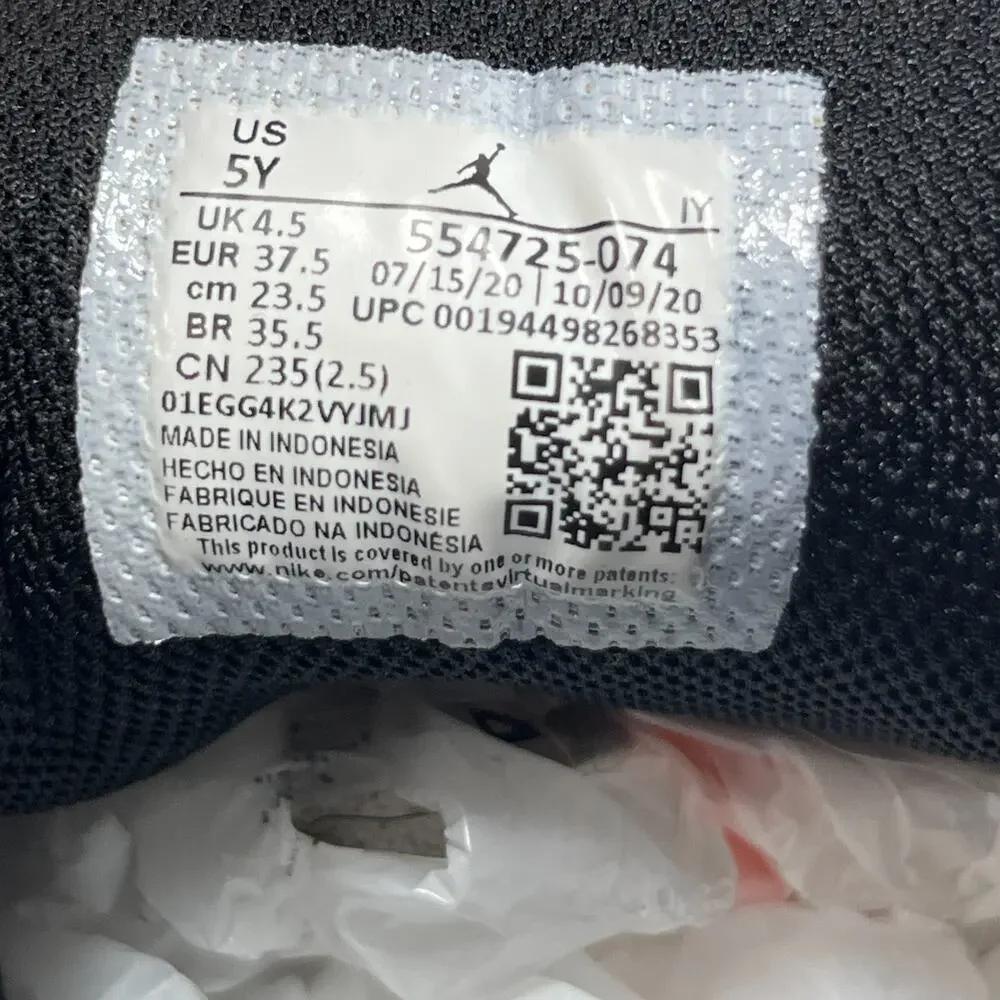 NIKE Air Jordan 1 Youth 5 Mid Banned GS Grade School 554725-074 Black Red